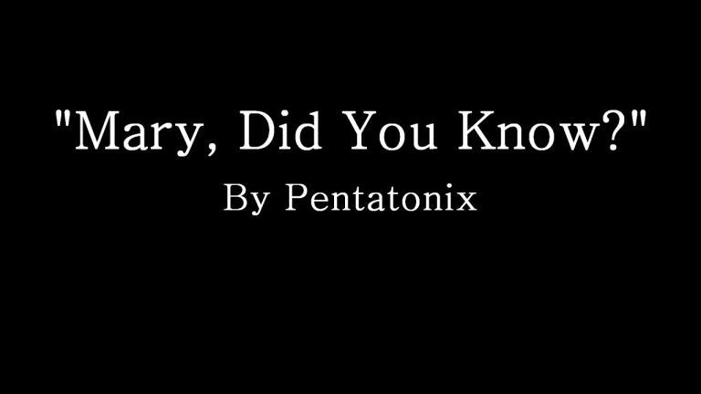 Mary Did You Know by Pentatonix - MP3 Download With Lyrics